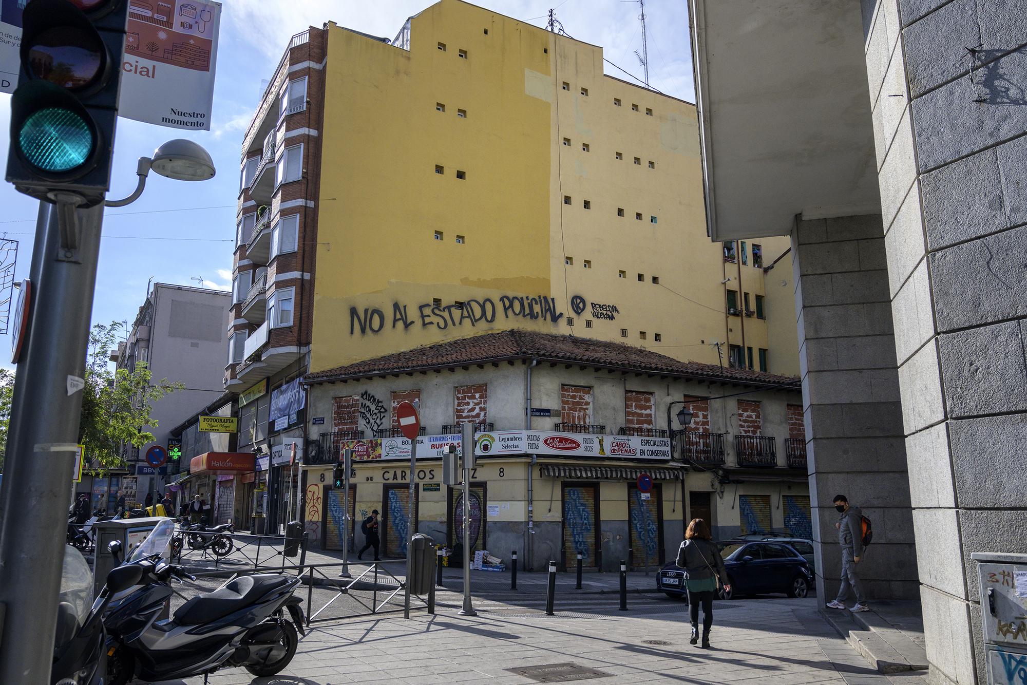No al estado policial vallecas